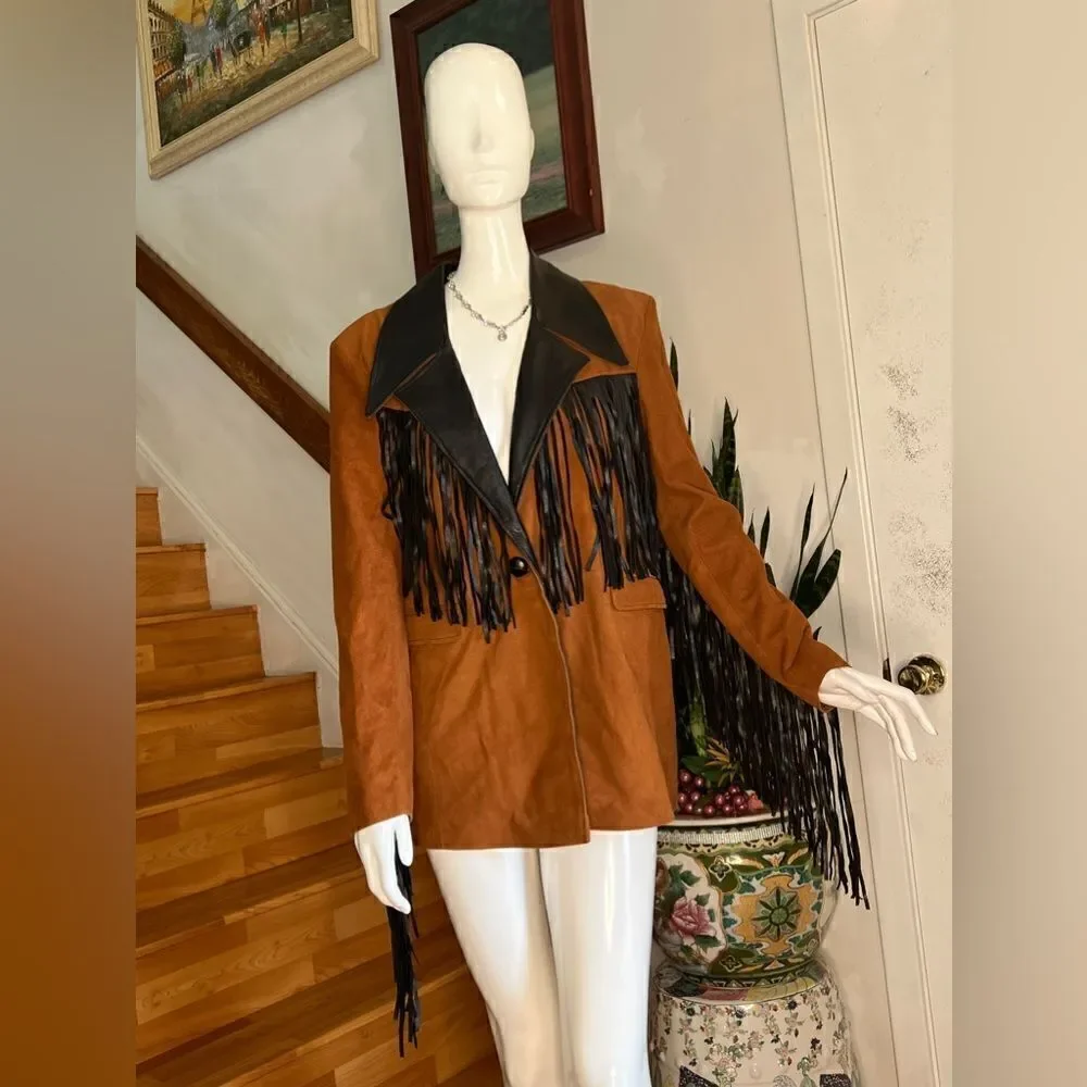 New DANCASSAB PATSY Leather Jacket size S